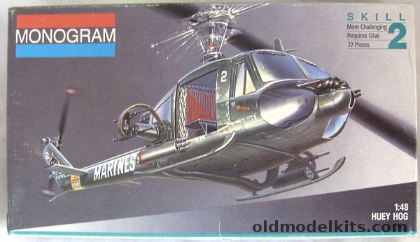 Monogram 1/48 Huey Hog Bell UH-1C Marines, 5201 plastic model kit